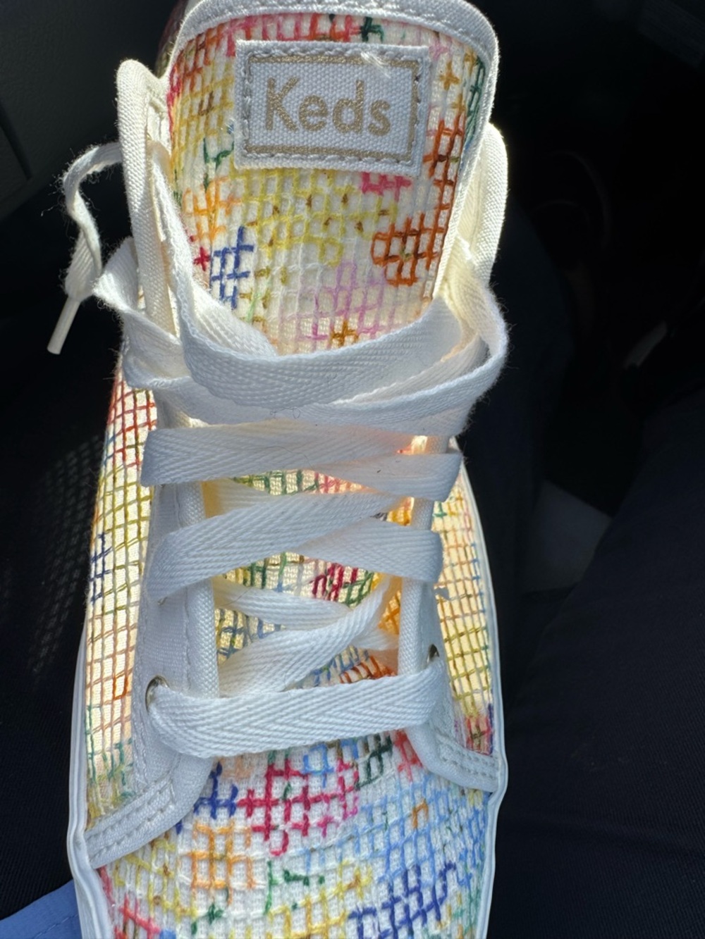 Keds Multicolor Mesh Sneakers Women’s Size 10 LowTopLace-Up Lifestyle Streetwear - Picture 9 of 9